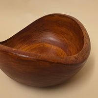 "Liquid Fire" Amber Ash Natural Edge Ring Bowl - Hand-Turned Organic Art