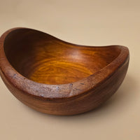 "Liquid Fire" Amber Ash Natural Edge Ring Bowl - Hand-Turned Organic Art