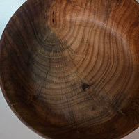 8.5" Spalted Live Oak Natural Edge Bowl - Hand-Turned Live Edge Art Vessel - Organic "Ink-Line" Sculptural Bowlproduct