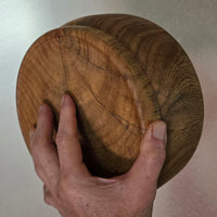 8.5" Spalted Live Oak Natural Edge Bowl - Hand-Turned Live Edge Art Vessel - Organic "Ink-Line" Sculptural Bowlproduct