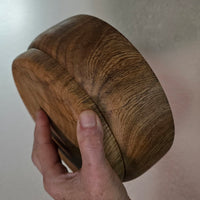 8.5" Spalted Live Oak Natural Edge Bowl - Hand-Turned Live Edge Art Vessel - Organic "Ink-Line" Sculptural Bowlproduct